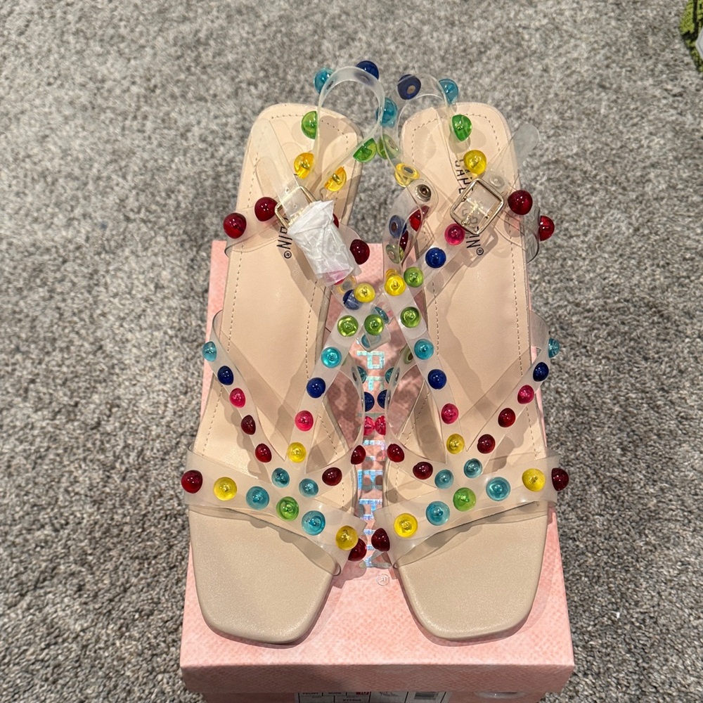 Cape Robin Peony Nude Heels